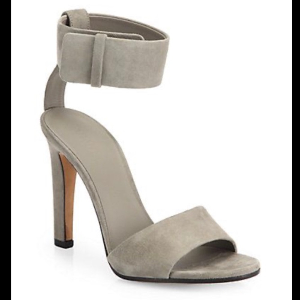 NEW Vince Gita Grey Suede Heels